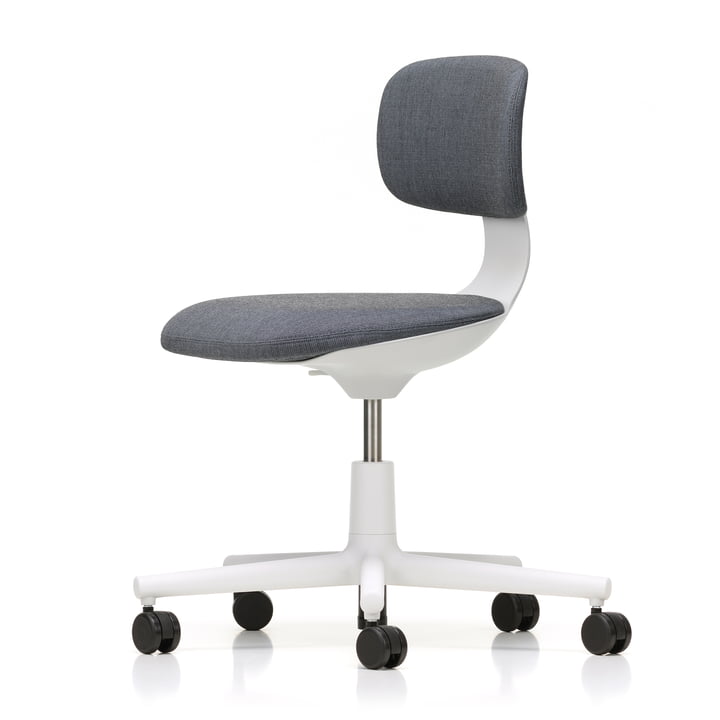 Rookie Chaise de bureau de Vitra en tress gris bleu / soft grey