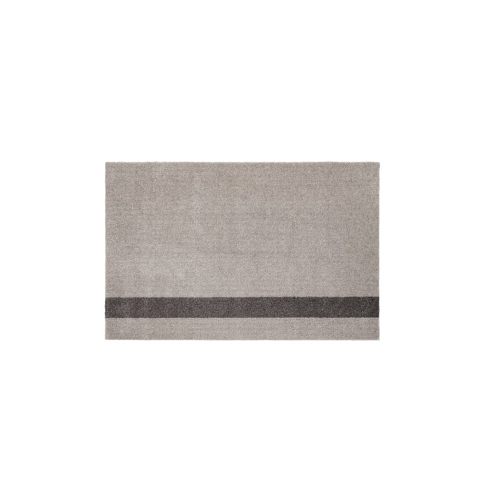 Stripes Vertical Tapis, 60 x 90 cm, gris clair / gris acier de Tica Copenhagen