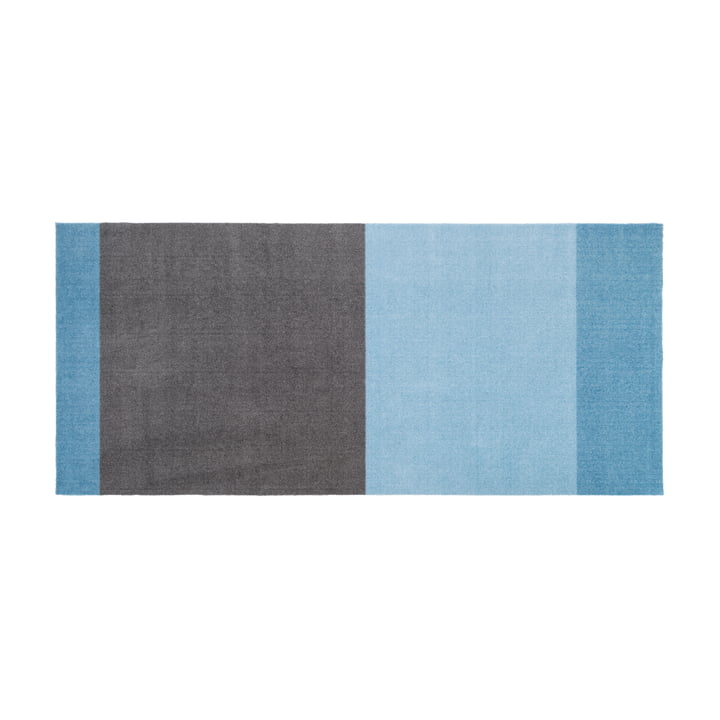 Stripes Horizontal Tapis de sol, 90 x 200 cm, light / dusty blue / steelgrey de Tica Copenhagen