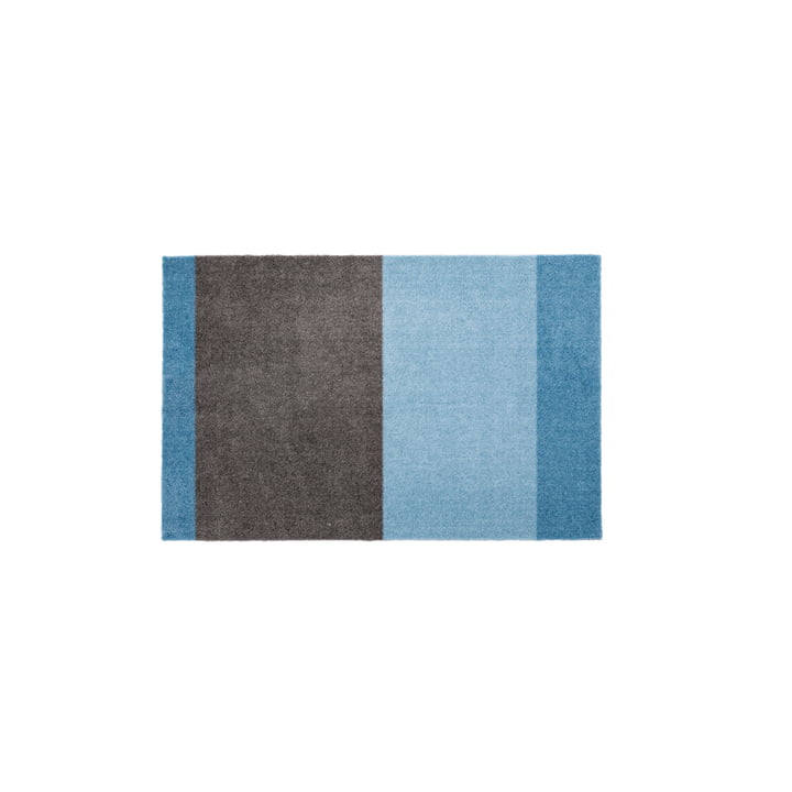 Stripes Horizontal Tapis, 60 x 90 cm, light / dusty blue / steelgrey de Tica Copenhagen