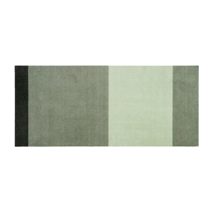 Stripes Horizontal Tapis de sol, 90 x 200 cm, clair / dusty / vert foncé de Tica Copenhagen