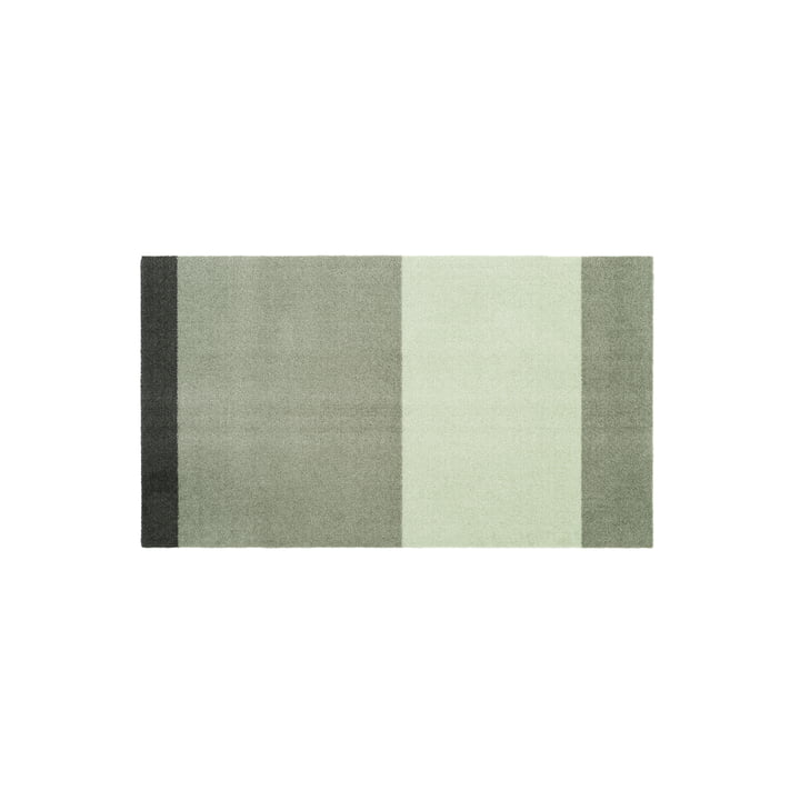 Stripes Horizontal Tapis, 67 x 120 cm, clair / dusty / vert foncé de Tica Copenhagen