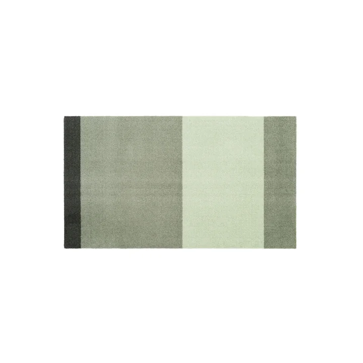 Stripes Horizontal Tapis, 67 x 120 cm, clair / dusty / vert foncé de Tica Copenhagen