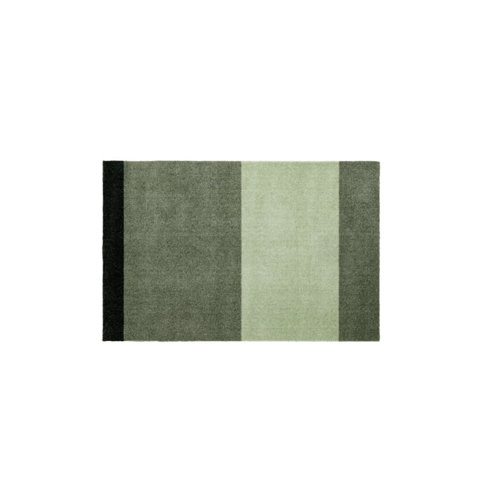 Stripes Horizontal Tapis, 60 x 90 cm, clair / dusty / vert foncé de Tica Copenhagen