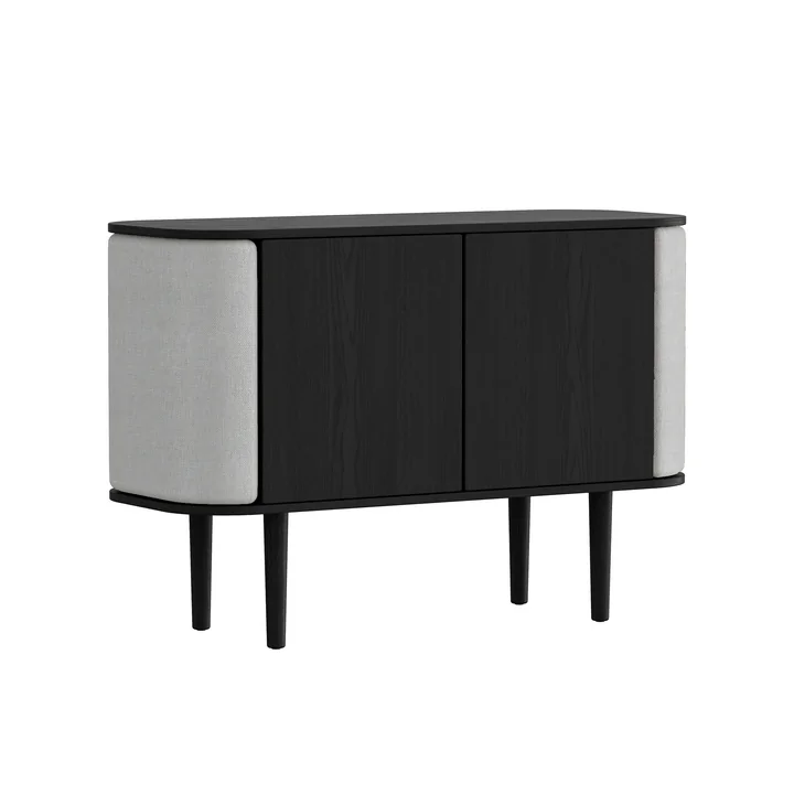 Treasures Sideboard avec 2 portes de Umage dans la finition chêne noir / sterling