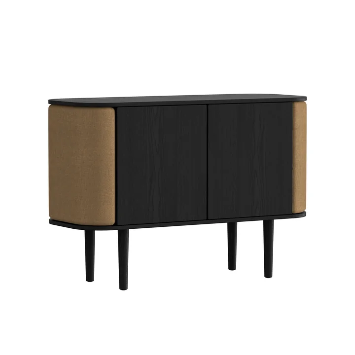 Treasures Sideboard avec 2 portes de Umage dans la finition chêne noir / sugar brown