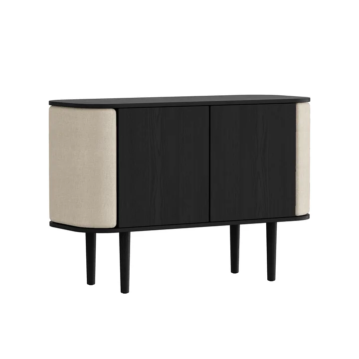 Treasures Sideboard avec 2 portes de Umage dans la finition chêne noir / white sands