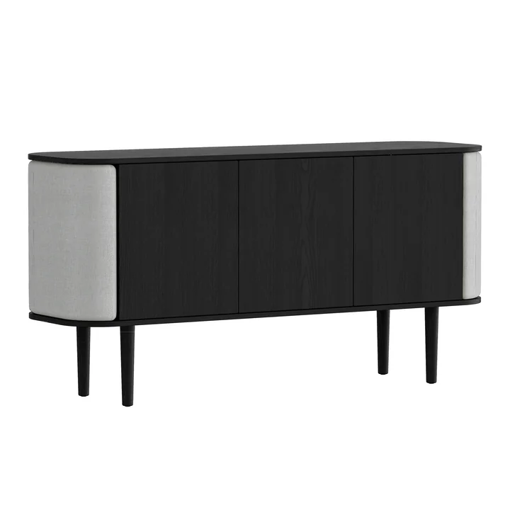 Treasures Sideboard avec 3 portes de Umage dans la finition chêne noir / sterling