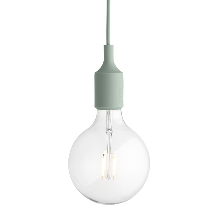 Socket E27 Lampe LED suspendue de Muuto en vert clair