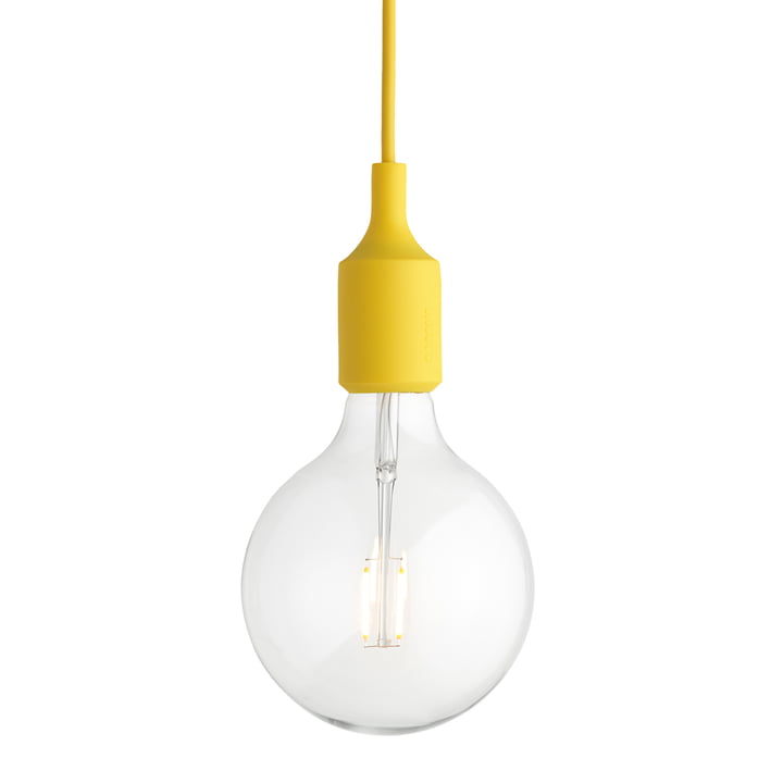 Muuto - Suspension E27-Socket Pendant Lamp LED, jaune