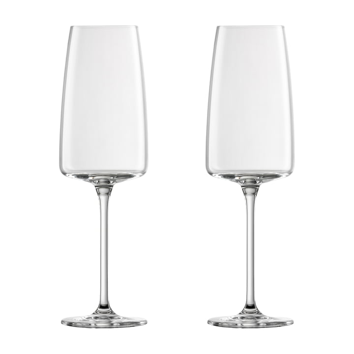 Vivid Senses Flûte à champagne et verre à vin mousseux, léger & frais (set de 2) de Zwiesel Glas