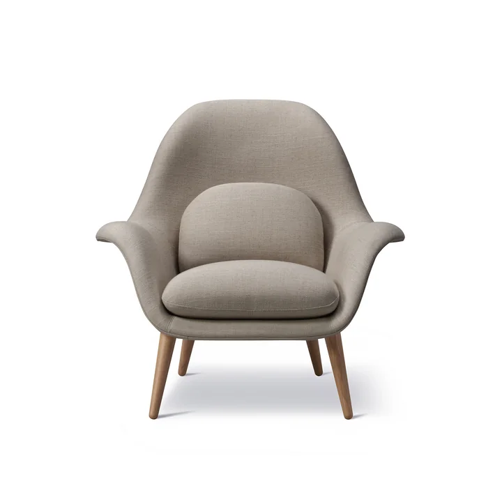 Swoon Fauteuil, laqué noyer / Sunniva (717) de Fredericia