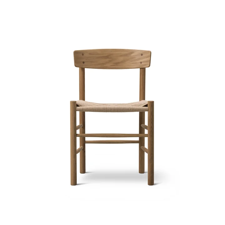 J39 Mogensen Chaise, chêne huilé / cordelette tressée nature de Fredericia