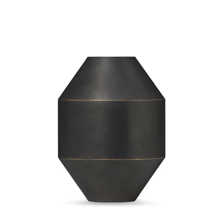 Hydro Vase, H 20 cm, noir / oxydé de Fredericia