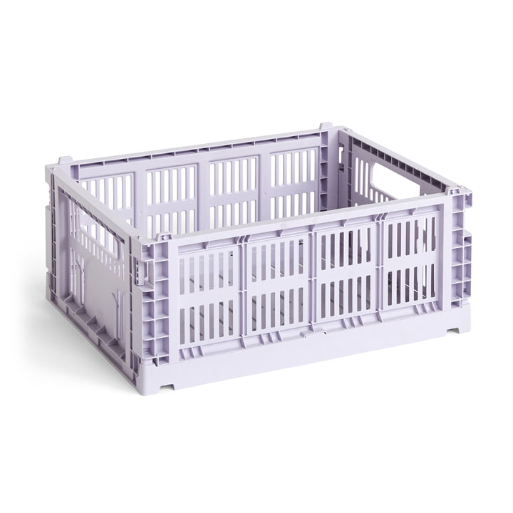 Colour Crate Panier recyclé M de Hay dans la couleur lavender