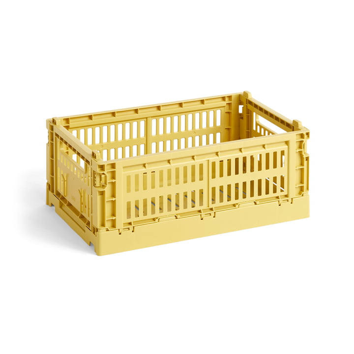 Colour Crate Panier recyclé S de Hay dans la couleur dusty yellow