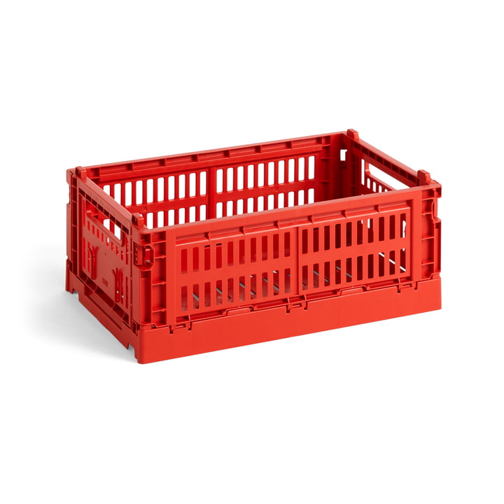 Colour Crate Panier recyclé S de Hay dans la couleur red