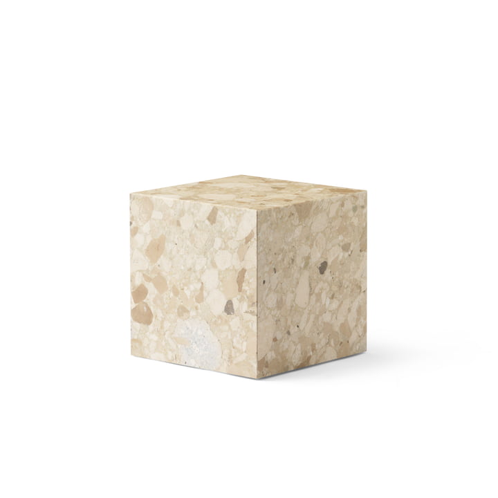 Plinth Cubic Table d'appoint de Audo dans la version Kunis Breccia