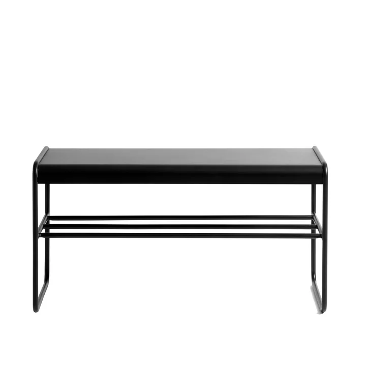 Copenhagen Banc, 90 x 47 cm, fer, noir de Muubs