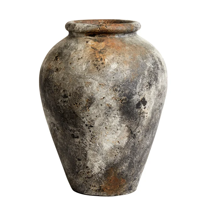 Echo Pichet, terre cuite, H 50 Ø 37 cm de Muubs