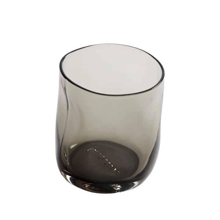 Furo Verre S, (set de 4), H 9 Ø 8 cm, gris fumé de Muubs