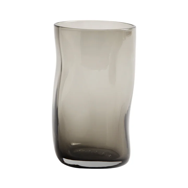 Furo Verre à boire L, (set de 4), H 13 Ø 7,5 cm, gris fumé de Muubs
