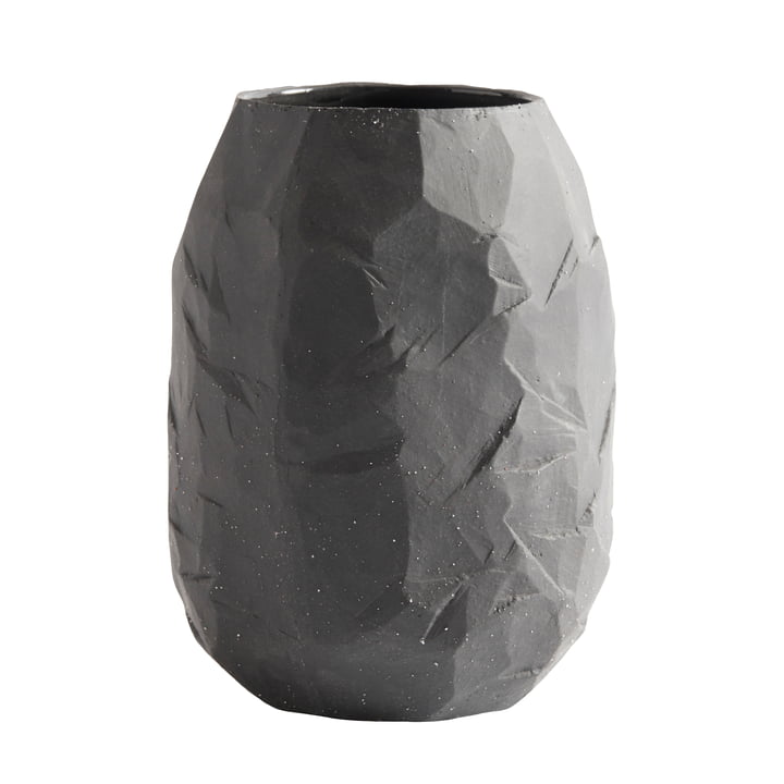 Kuri Vase, H 21 Ø 16 cm, stone de Muubs