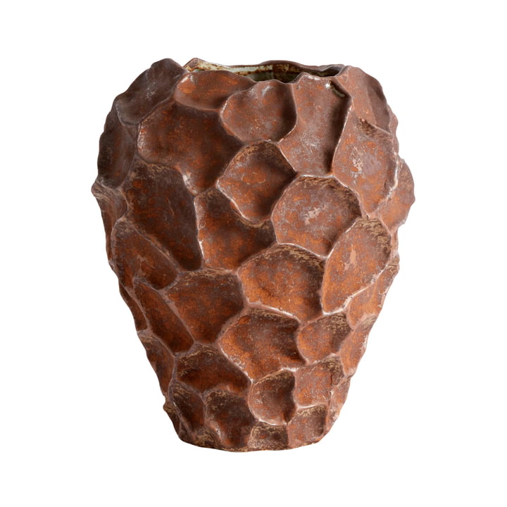 Soil Vase, H 21,5 Ø 18 cm, rust de Muubs