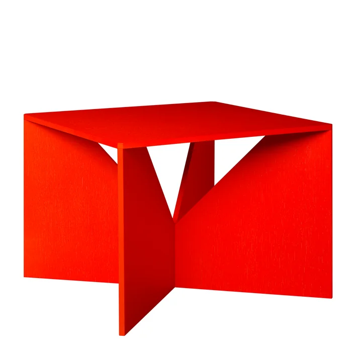 FK04 Calvert Table basse, rouge fluo de e15