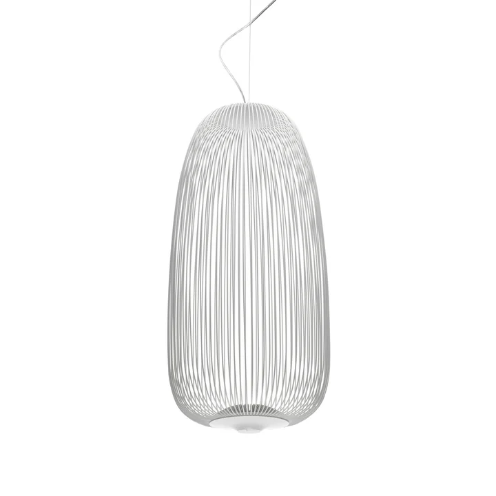 Spokes luminaire suspendu LED 1 de Foscarini en blanc