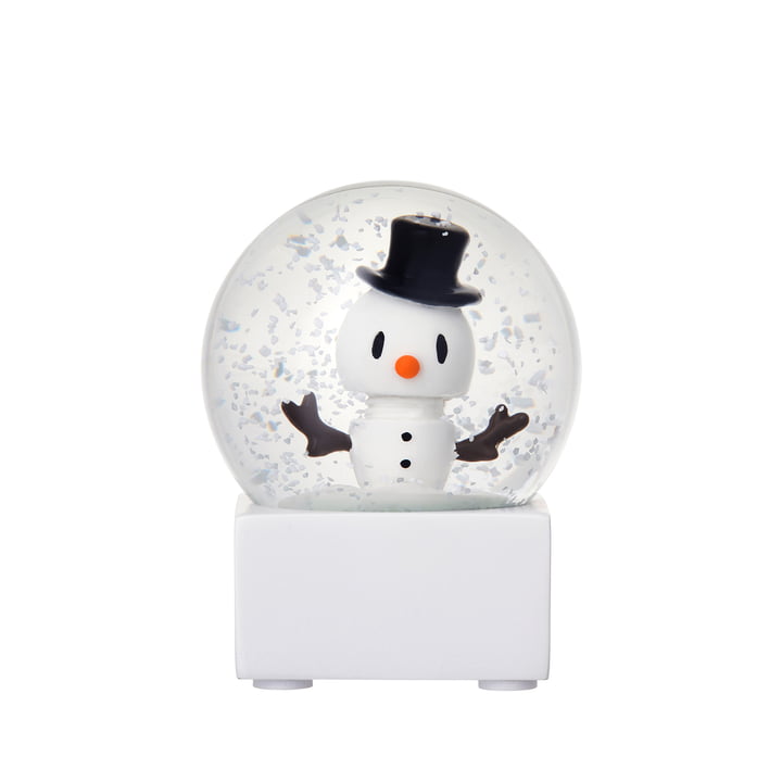 Snowman Boule à neige, small, blanc de Hoptimist