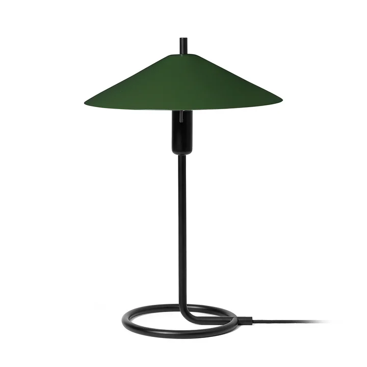 Filo Lampe de table, noir / dark olive de Ferm Living
