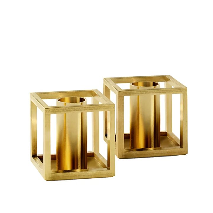 Kubus Micro, gold-plated (set de 2) de Audo