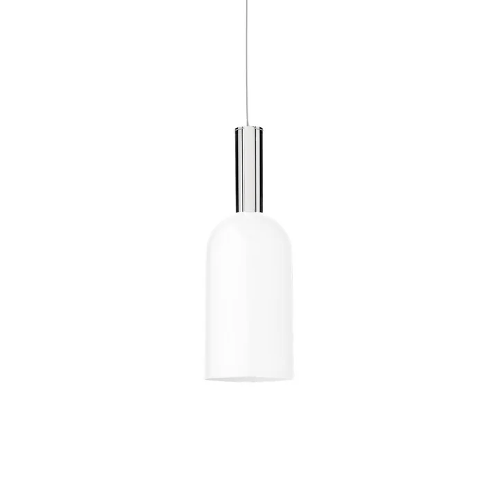 Suspension Luceo Ø 12 x H 35 cm de AYTM en blanc / clair