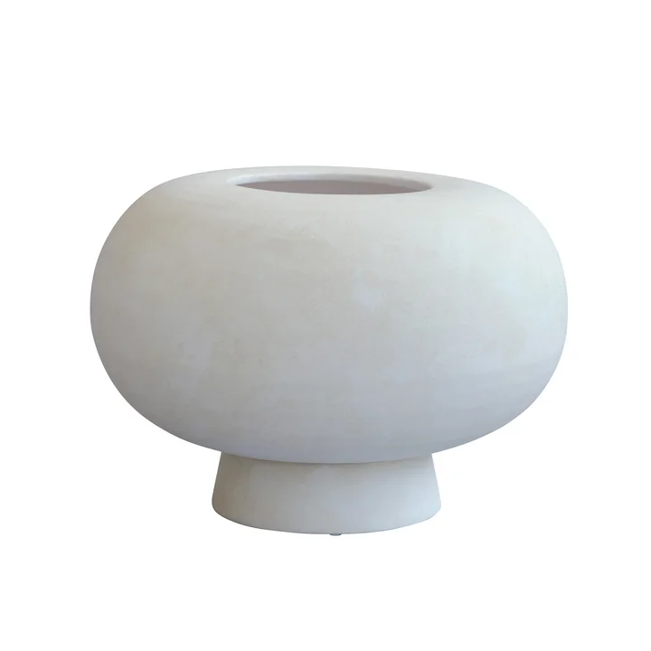 Kabin Vase, Fat, Ø 35 cm, blanc de 101 Copenhagen