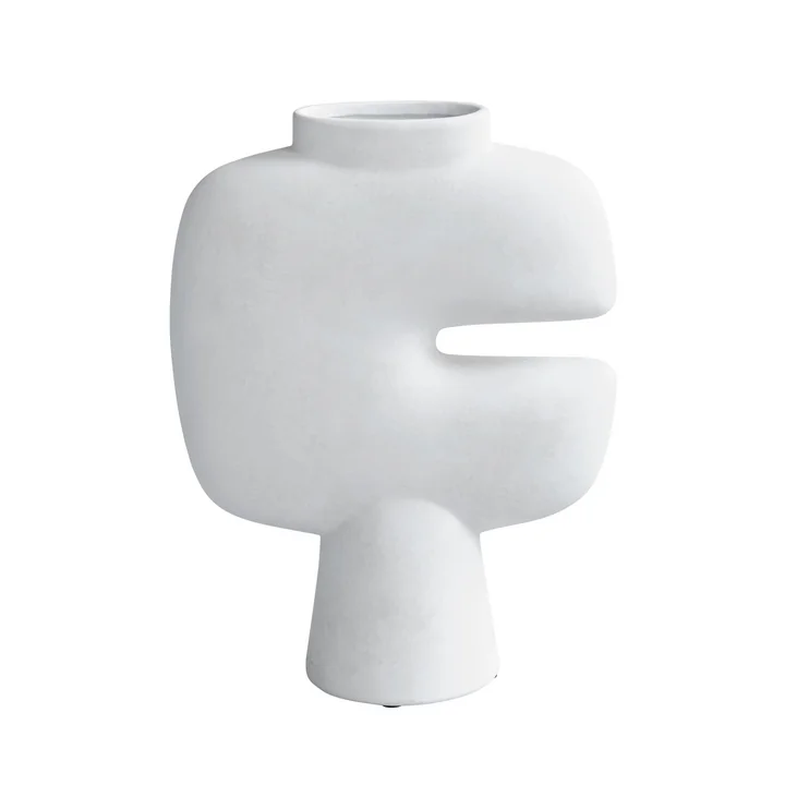Tribal Vase Medio, blanc de 101 Copenhagen