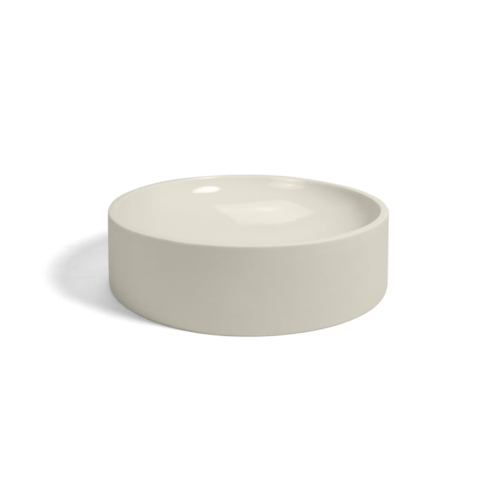 Divy Bol en porcelaine L, Ø 19 x H 5,4 cm, blanc de yunic