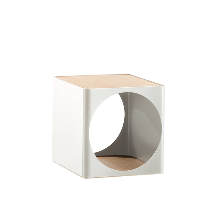 Ring Caisson, 38 x 38 cm, bois de chêne, blanc de B-Line