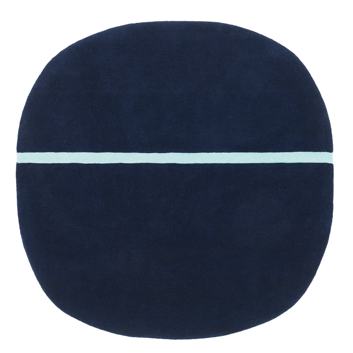Oona Tapis de Normann Copenhagen de couleur bleue