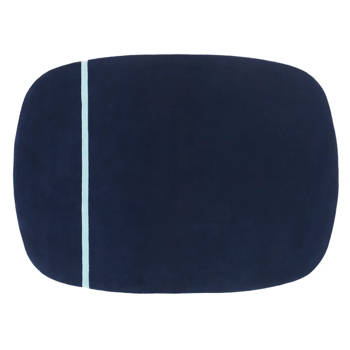 Oona Tapis de Normann Copenhagen de couleur bleue