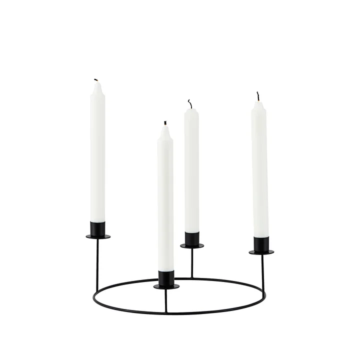 Ring Chandelier de House Doctor en couleur noir
