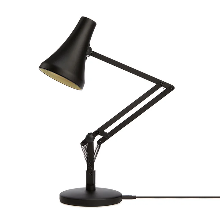 90 Mini lampe de bureau LED de Anglepoise en carbone black / black