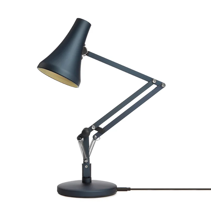 90 Mini lampe de bureau LED de Anglepoise in steel blue / grey