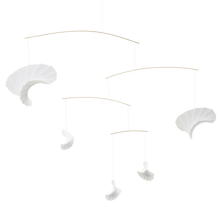 Waves 5 Mobile, blanc de Flensted Mobiles
