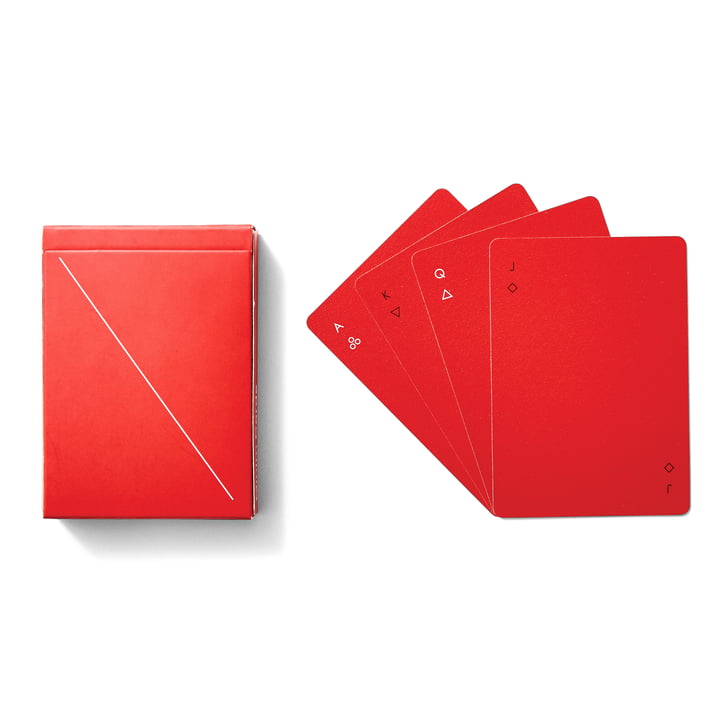 Minim Cartes à jouer, rouges de Areaware