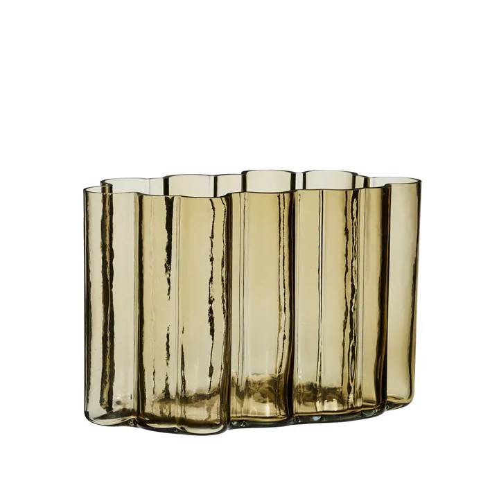 Umber Vase, ambre de Hübsch Interior