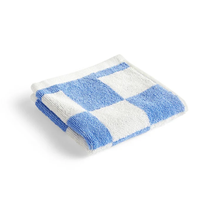 Check Gant de toilette, 30 x 30 cm, sky blue de HAY