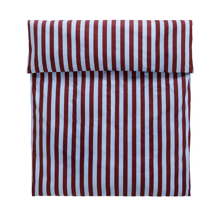 Été Housse de couette, bordeaux / sky blue de HAY
