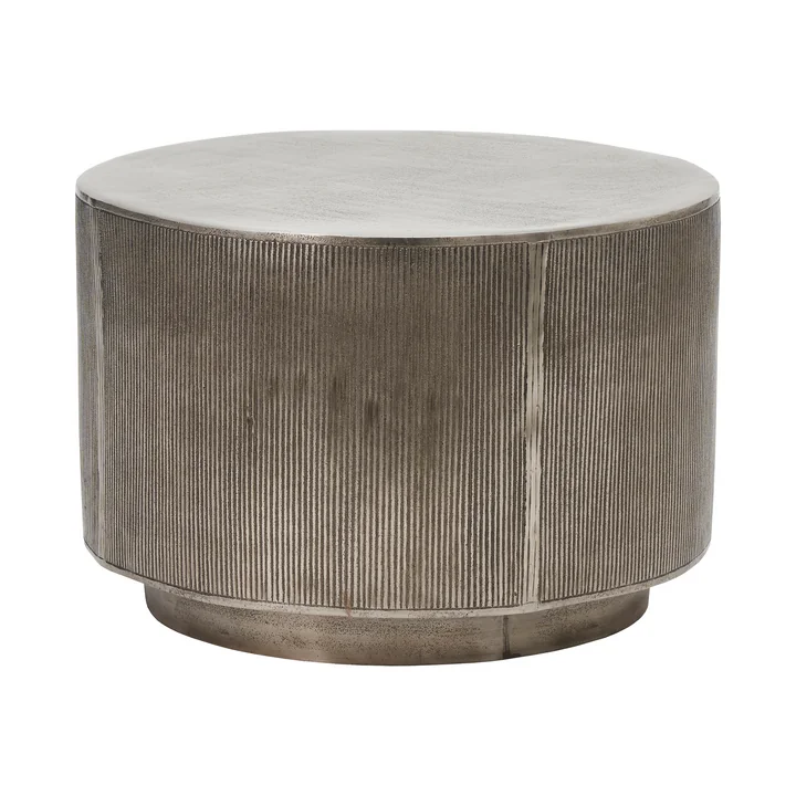 House Doctor - Rota Table d'appoint H 35 cm, argent brossé