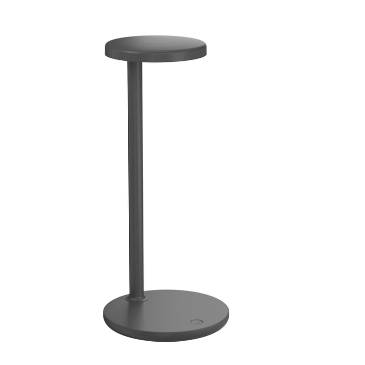 La lampe de table à LED Oblique par Flos , H 35 cm, anthracite